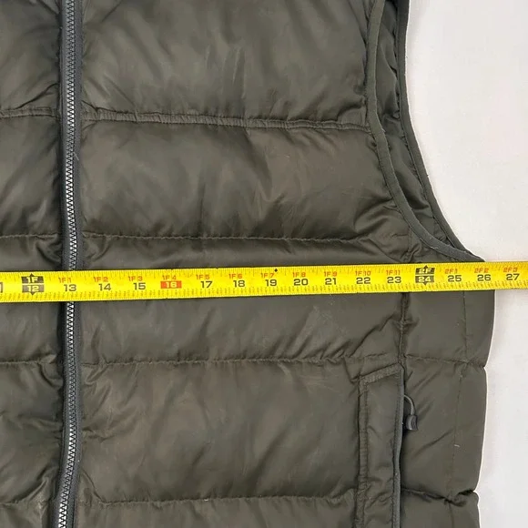 REI Goose Down Puffer‎ Vest Mens XL Olive Green Insulated Lightweight Outdoor - Picture 9 of 10